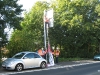 Befestigung der Straßenbanner 2010