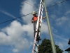 Befestigung der Straßenbanner 2010