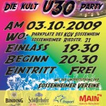 Ü30 Party Flyer Samstag 03.10.2009 Ü30 Party Flyer Samstag 03.10.2009
