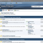 Screenshot Forum des Vereinsring Sossenheim